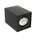 Luminária de superfície/tubo Maclean 3x, spot, quadrada, alumínio, GU10, 80x80x115mm, preta, MCE426 B + 3 lâmpadas LED de 5W