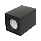 Luminária de superfície/tubo Maclean 3x, spot, quadrada, alumínio, GU10, 80x80x115mm, preta, MCE426 B + 3 lâmpadas LED de 5W