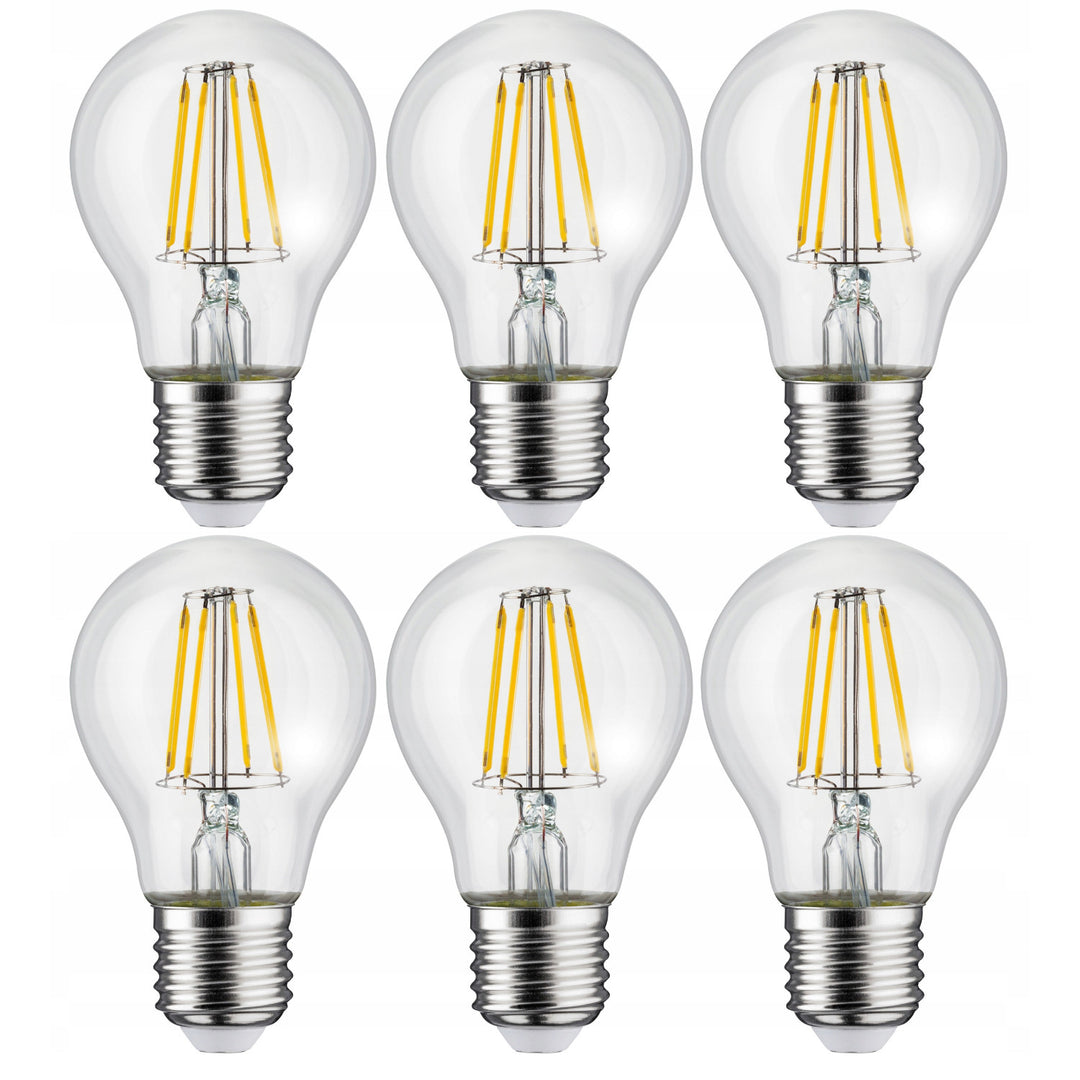 6 lâmpadas de filamento LED Maclean, E27, 11 W, 230 V, branco quente WW 3000 K, 1500 lm, decorativas retro Edison A60, MCE280