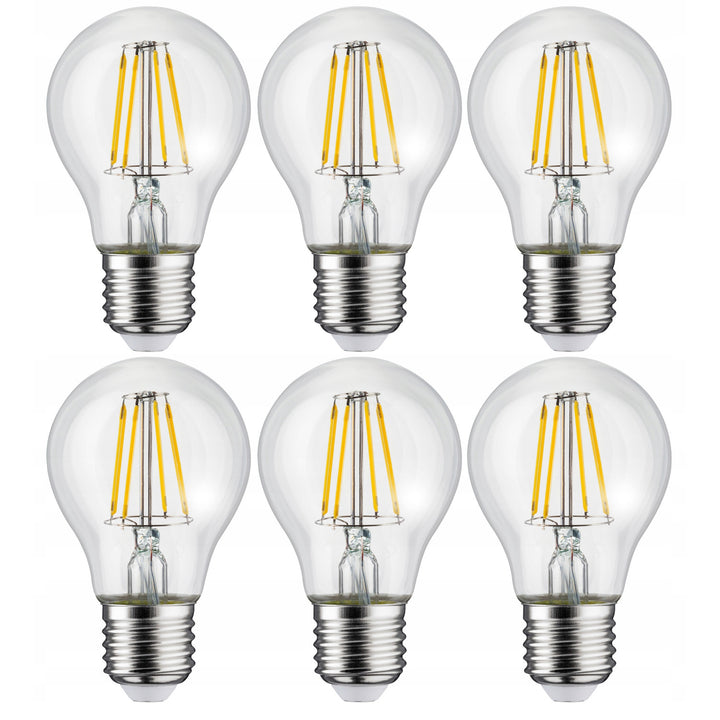 6 lâmpadas de filamento LED Maclean, E27, 11 W, 230 V, branco quente WW 3000 K, 1500 lm, decorativas retro Edison A60, MCE280