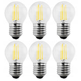 6 lâmpadas de filamento LED Maclean E27, 6W, 230V, branco quente WW 3000K, 600lm, decorativa retro Edison G45, MCE284