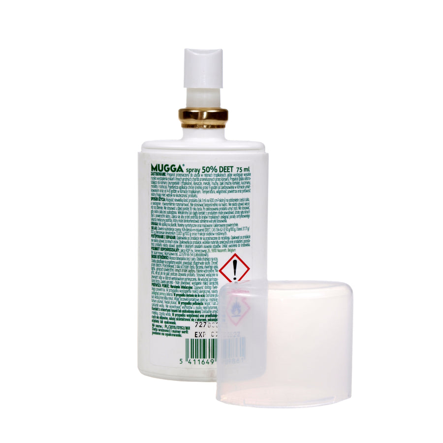 2x Mugga Spray Repelente de Insetos 50% Deet 75ml