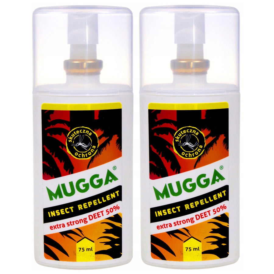 2x Mugga Spray Repelente de Insetos 50% Deet 75ml