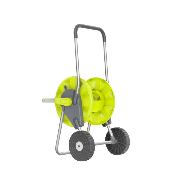 Conjunto de jardim - 50 m de mangueira de 1/2", carrinho, engate rápido - passante e batente, aspersor reto, ligação rosca fêmea