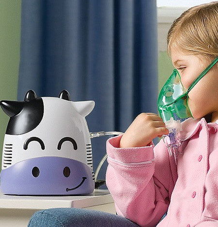 Inalador infantil Promedix, Fudge, conjunto nebulizador, máscaras, filtros, chupeta, PR-810