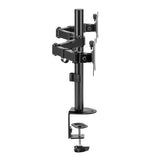 Suporte de secretária para monitor duplo Maclean MC-754N, VESA 75x75 e 100x100, 17-32", carga máxima 2 x 9 kg