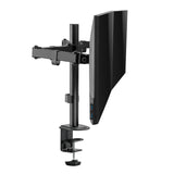 Suporte de secretária para monitor duplo Maclean MC-754N, VESA 75x75 e 100x100, 17-32", carga máxima 2 x 9 kg