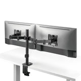 Suporte de secretária para monitor duplo Maclean MC-754N, VESA 75x75 e 100x100, 17-32", carga máxima 2 x 9 kg