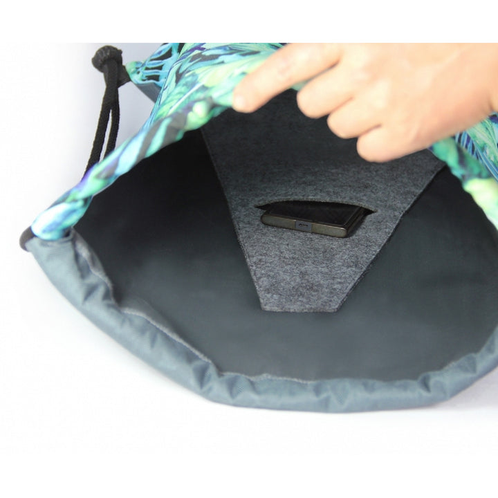 Bertoni Arco Design Bolsa Traseira Impressão em Cores, Mochila Impermeável, Impressão Triangular, EE0036