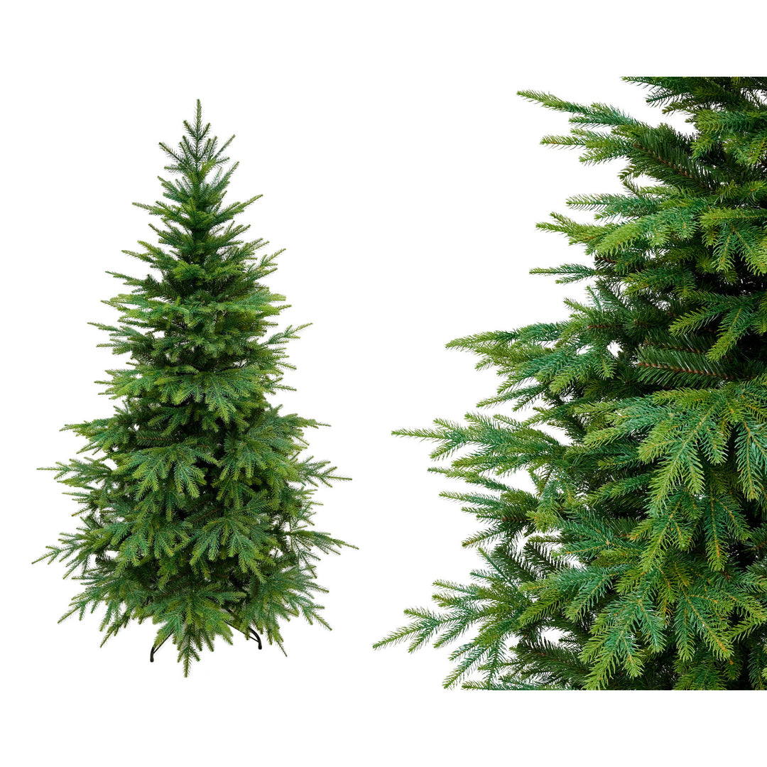 Virpol Árbol de Navidad Artificial Clásico Abeto del Cáucaso con Soporte, 190 cm