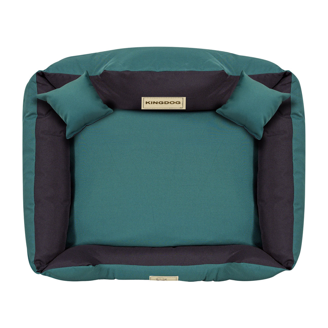 Cama para cão KINGDOG KINMIC75/65ZIE 75x65 cm verde/preto