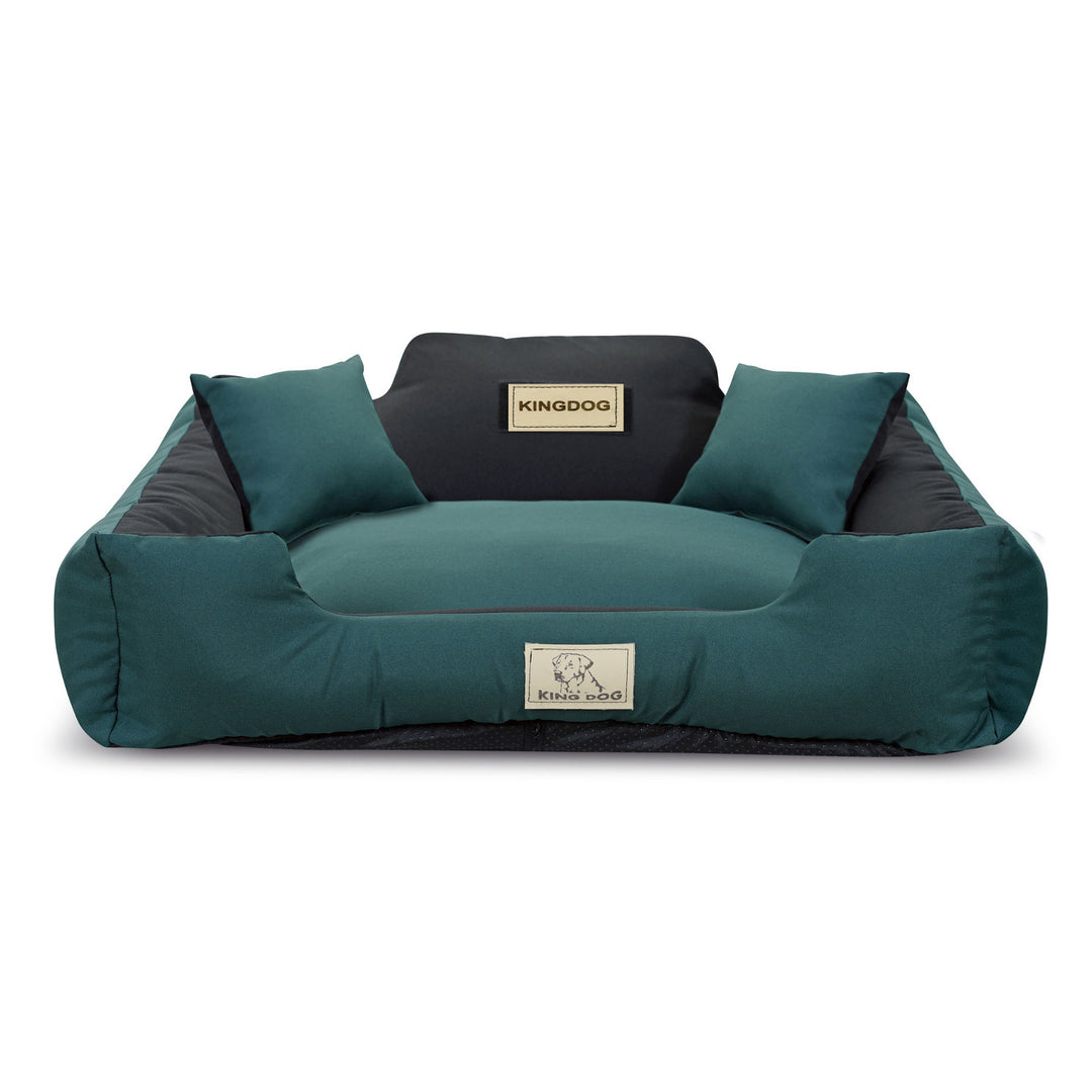 Cama para cão KINGDOG KINMIC75/65ZIE 75x65 cm verde/preto
