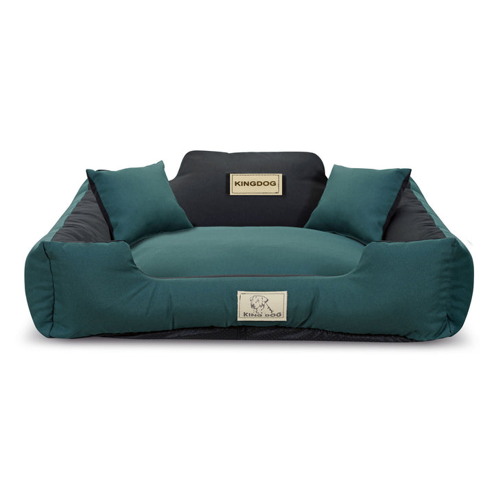Cama para cão KINGDOG KINMIC75/65ZIE 75x65 cm verde/preto