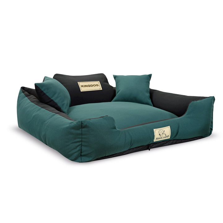 Cama para cão KINGDOG KINMIC75/65ZIE 75x65 cm verde/preto