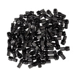 Conector Maclean MCTV-903 F para sistema de TV por satélite, RG5.9, RG6, 6,8 mm, níquel com junta, preto, 100 peças.