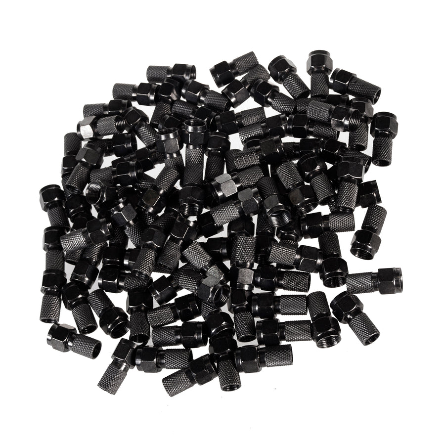 Conector Maclean MCTV-903 F para sistema de TV por satélite, RG5.9, RG6, 6,8 mm, níquel com junta, preto, 100 peças.