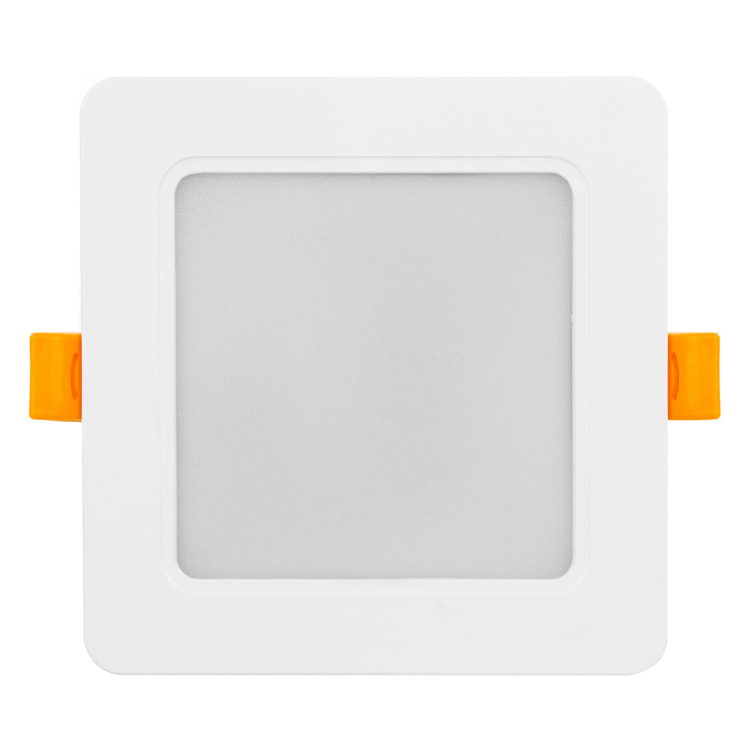 Maclean MCE373 S Panel LED de techo, Montaje empotrado SLIM, 9W, Blanco Neutro 4000K, 120*120*26mm, 900lm