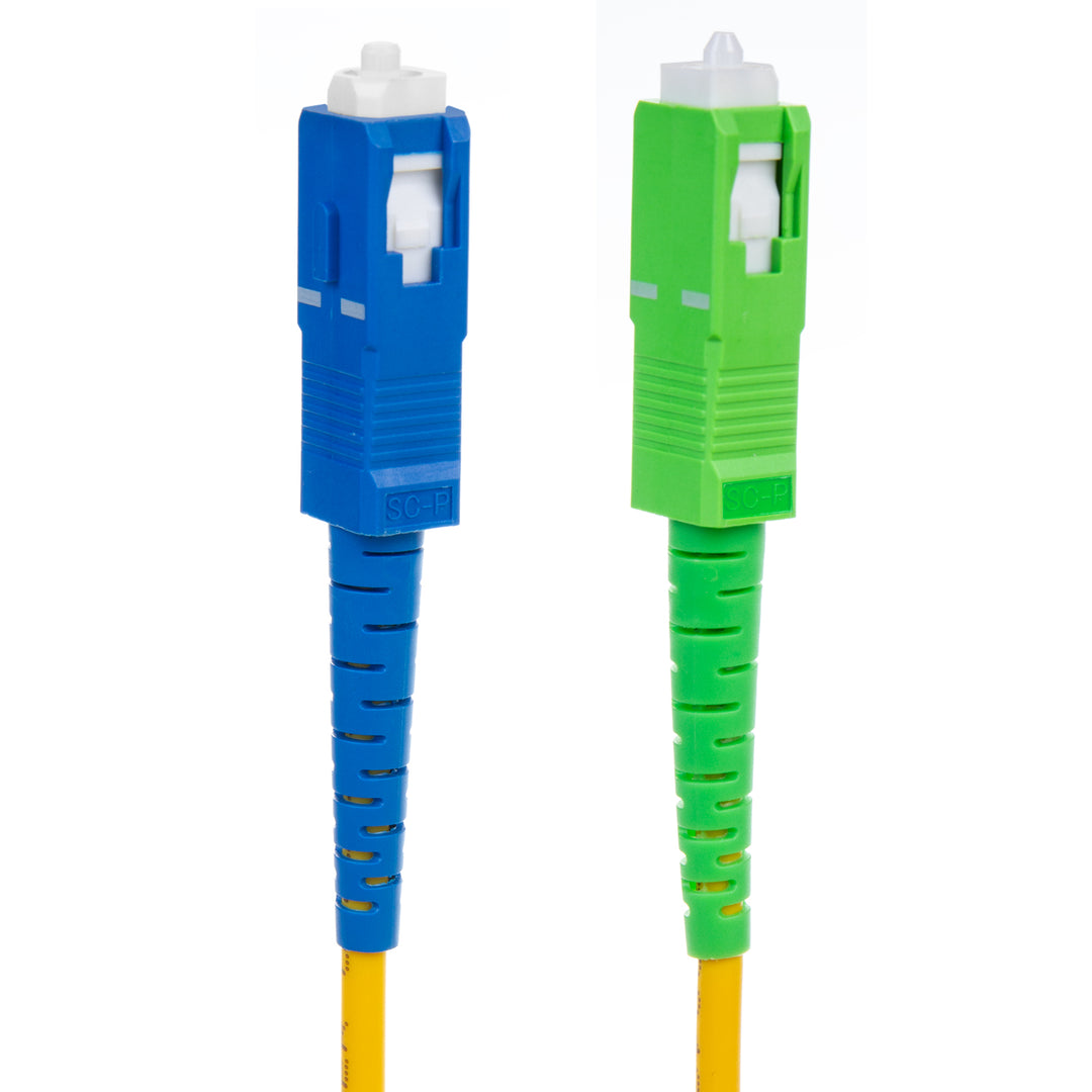 Cabo patchcord de fibra ótica Maclean MCTV-402, SC/APC-SC/UPC SM 9/125 LSZH, monomodo, comprimento 3 m, simplex, G657A2