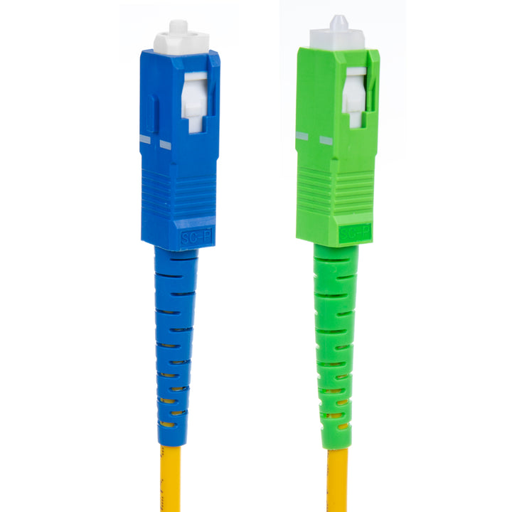 Cabo patchcord de fibra ótica Maclean MCTV-402, SC/APC-SC/UPC SM 9/125 LSZH, monomodo, comprimento 3 m, simplex, G657A2