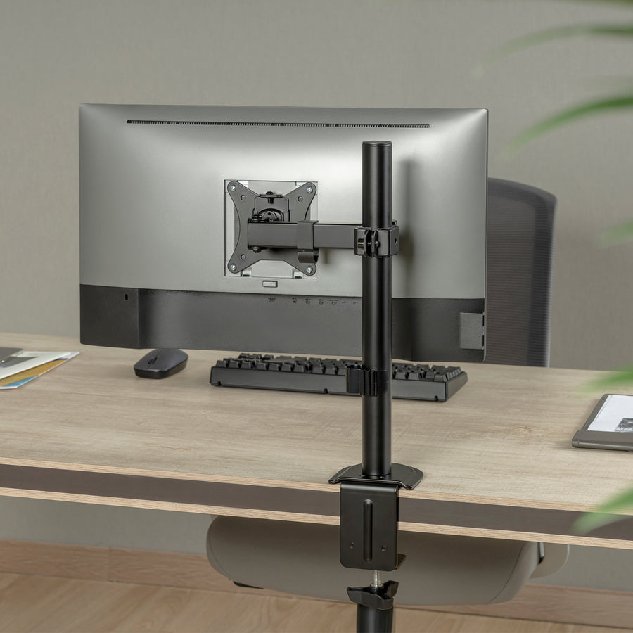 Maclean MC-572N Soporte de sobremesa para monitor LCD, brazo único, VESA 75x75 y 100x100, 17-32", 9kg