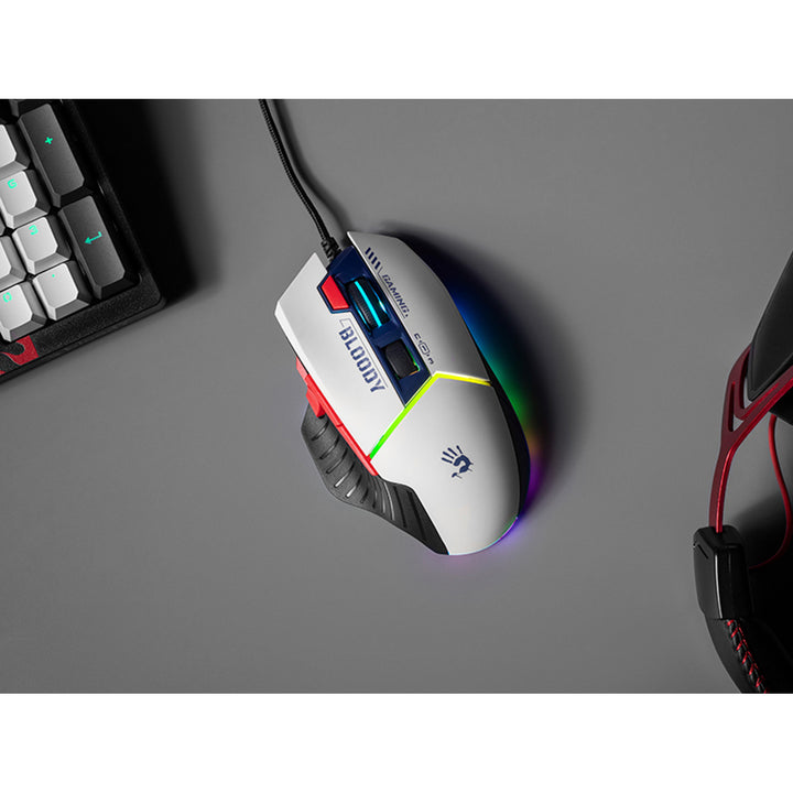 Rato desportivo USB para jogos A4TECH BLOODY W95Max azul-marinho
