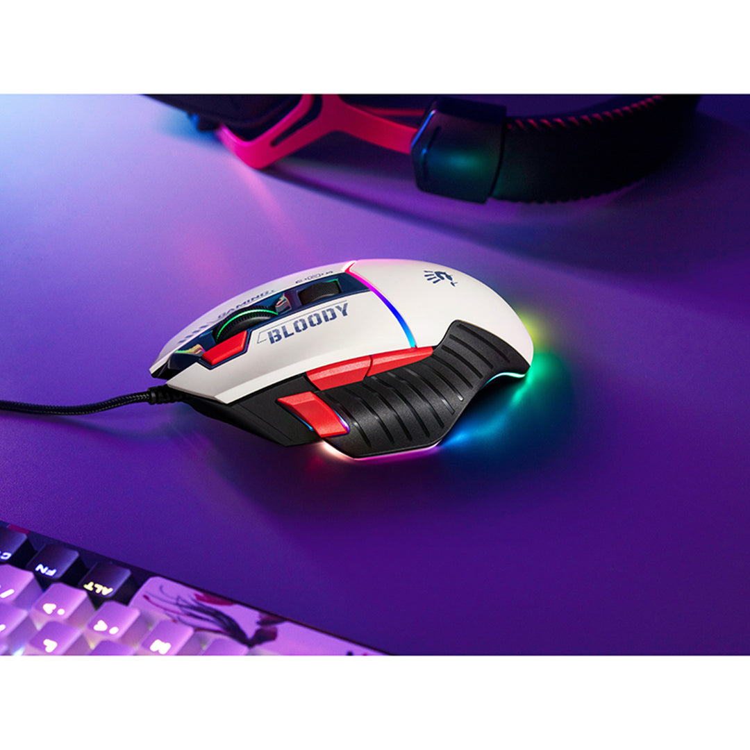 Rato desportivo USB para jogos A4TECH BLOODY W95Max azul-marinho