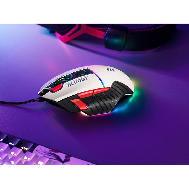 Rato desportivo USB para jogos A4TECH BLOODY W95Max azul-marinho