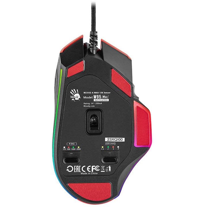 Rato gaming USB A4TECH BLOODY W95Max vermelho A4TMYS47257