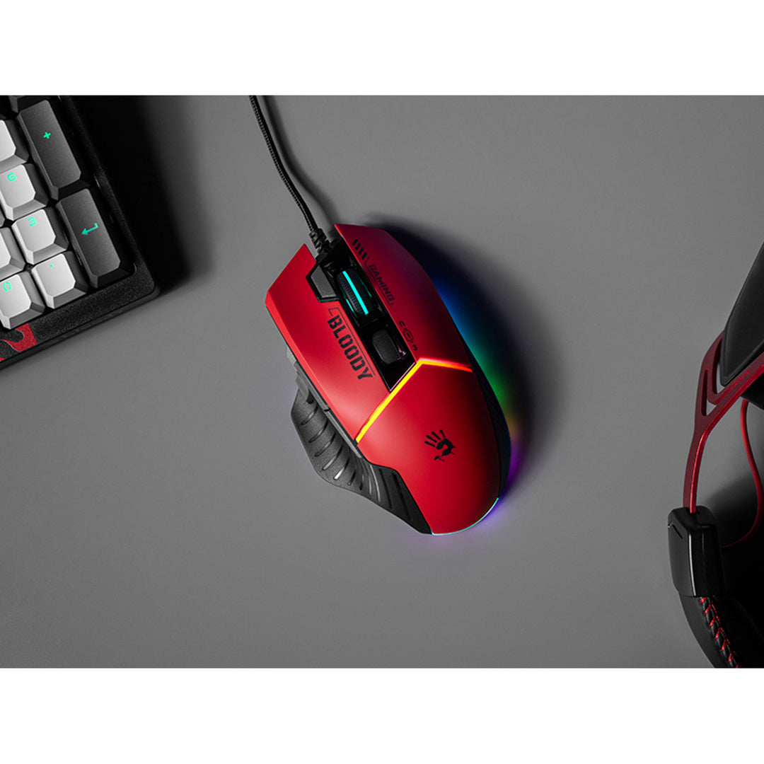 Rato gaming USB A4TECH BLOODY W95Max vermelho A4TMYS47257