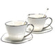 Serviço de chávenas de café em porcelana Queen Isabell W23SV60-06358