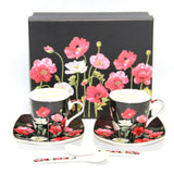 Conjunto de chávena e pires em porcelana Queen Isabell para café expresso W9PB06-09510