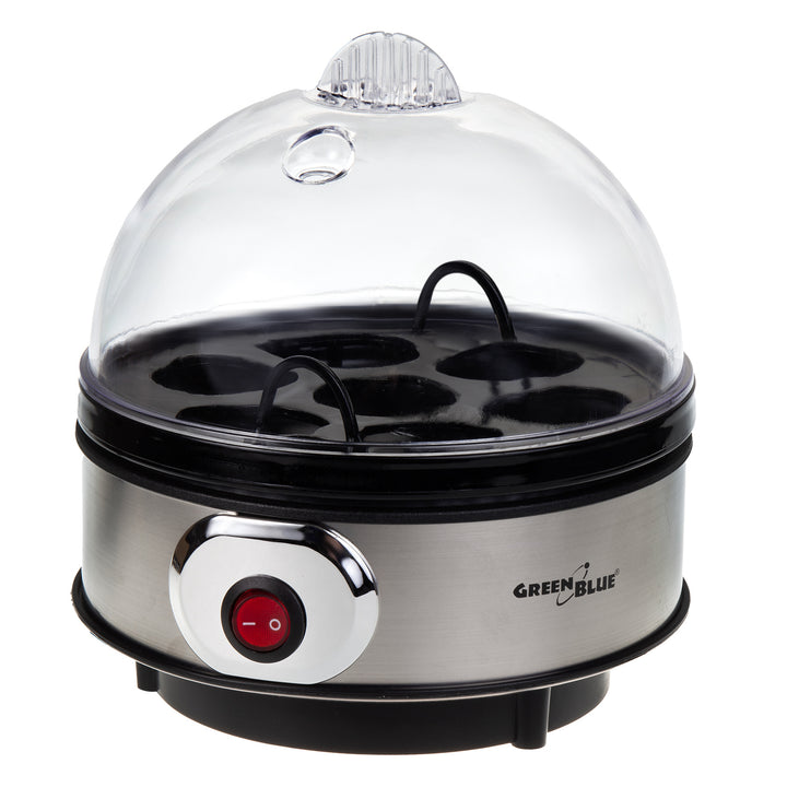 GreenBlue GB572 Cozedor de Ovos Automático, 400 W de Potência, Até 7 Ovos, Copo Medidor, 220-240 V~, 50 Hz