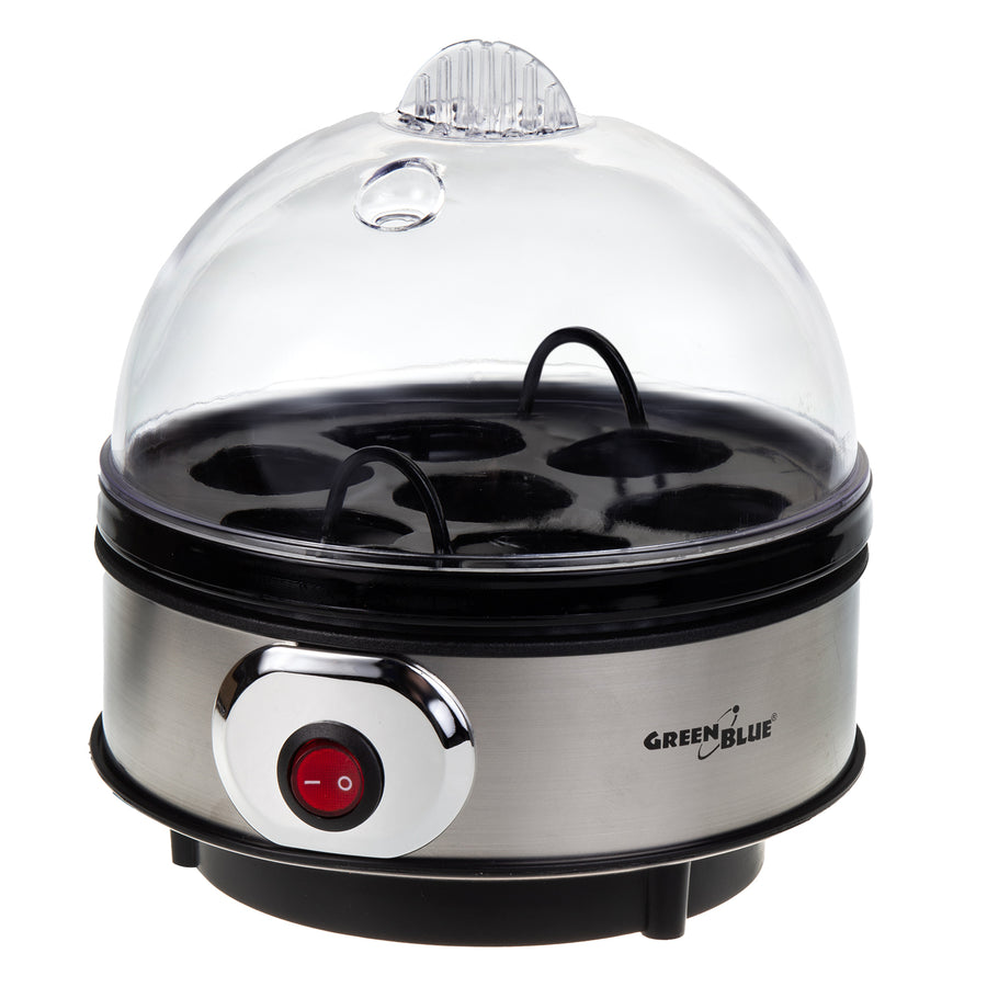 GreenBlue GB572 Cozedor de Ovos Automático, 400 W de Potência, Até 7 Ovos, Copo Medidor, 220-240 V~, 50 Hz