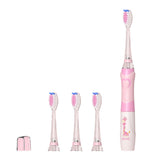 Escova de dentes sónica infantil SEAGO, rosa, 1xAA 1,5V (não incluída), 3 pontas de substituição, SG-977 rosa