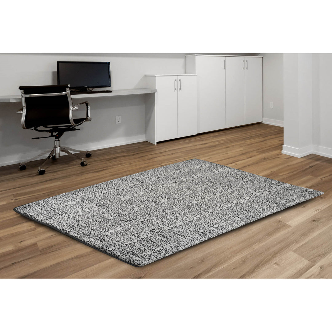 Tapete de pelúcia, imitação de pele de coelho, antiderrapante, 120 x 160 cm, padrão siberiano, DYWRAB120/160SYB