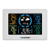 Estação meteorológica de Blaupunkt, higrómetro, pressão, previsão, 3 sensores, WS40WH