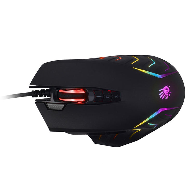 Rato Gamer A4TECH, USB, 8000 DPI, Comandos Deslizantes em Metal, J95 RGB Pixart (Ligado)