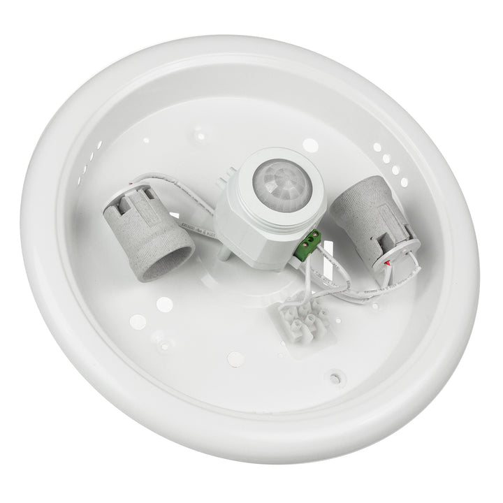 Luminária de teto com sensor PIR Maclean, com fonte de luz LED, 2x máx. 40 W, E27, 220-240 V ~ 50/60 Hz, MCE324 + 2xMCE268