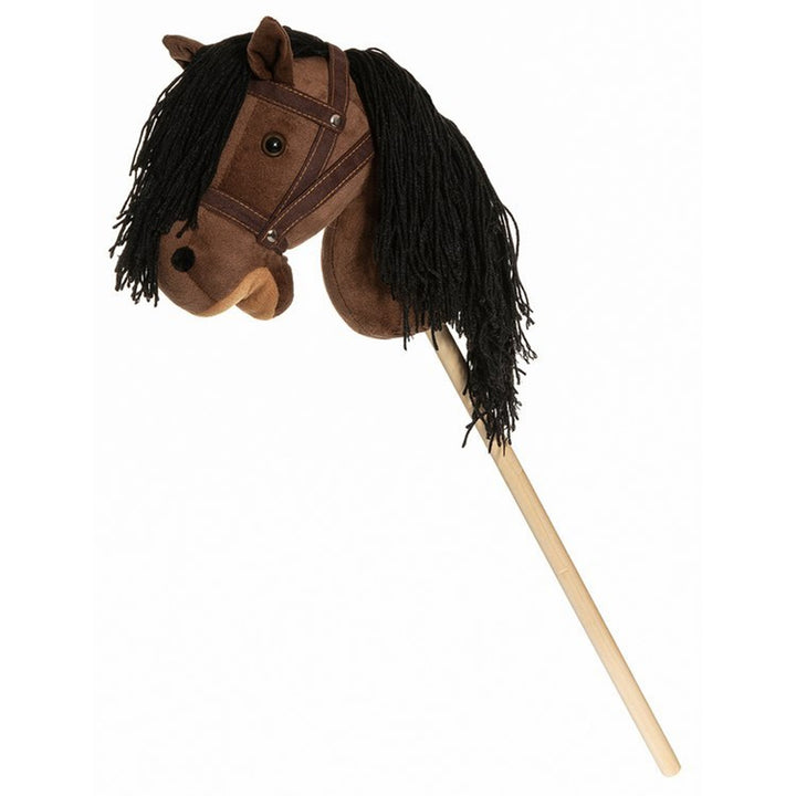 Cavalo de peluche Teddykompaniet, bastão de madeira, rédeas, 80 cm, T-TED-03002