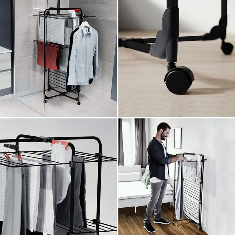 Máquina de secar roupa vertical Vileda, superfície de secagem de 30 m, Mixer 3 Ultimate