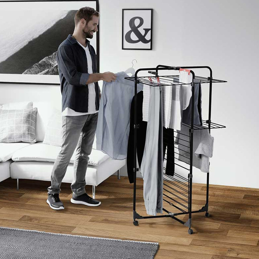 Máquina de secar roupa vertical Vileda, superfície de secagem de 30 m, Mixer 3 Ultimate