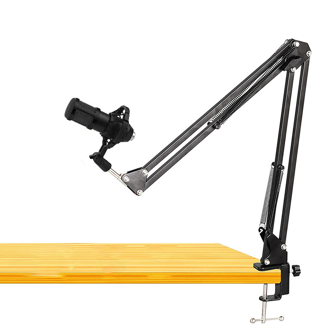 Microfone condensador Media-Tech MT397K, suporte ajustável, acessórios