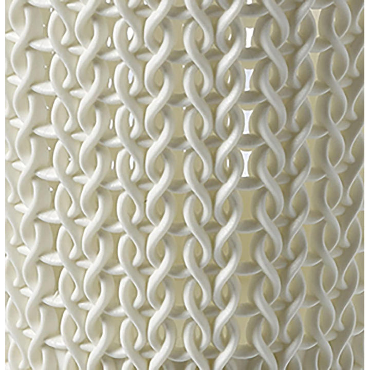 Cesto para roupa suja Curver Knit, cesto para roupa suja com 2 pegas, 57L, creme