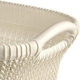 Cesto para roupa suja Curver Knit, cesto para roupa suja com 2 pegas, 40L, creme
