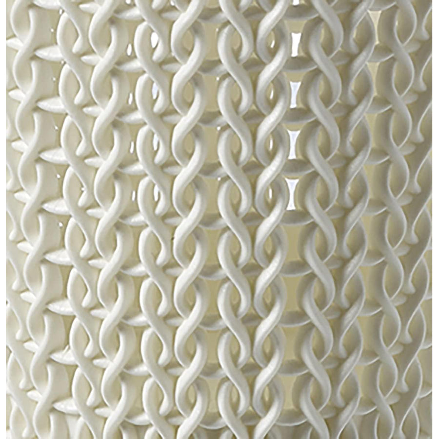 Cesto para roupa suja Curver Knit, cesto para roupa suja com 2 pegas, 40L, creme