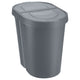 Plast Team Papelera Tapa abatible, Doble, Gris, 2 x 25 l, Seattle Swing