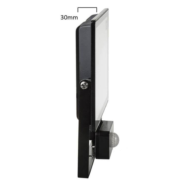 2 focos LED Maclean MCE650 WW PIR com sensor de movimento, fino, 50 W, 4000 lm, branco quente (3000 K), IP44
