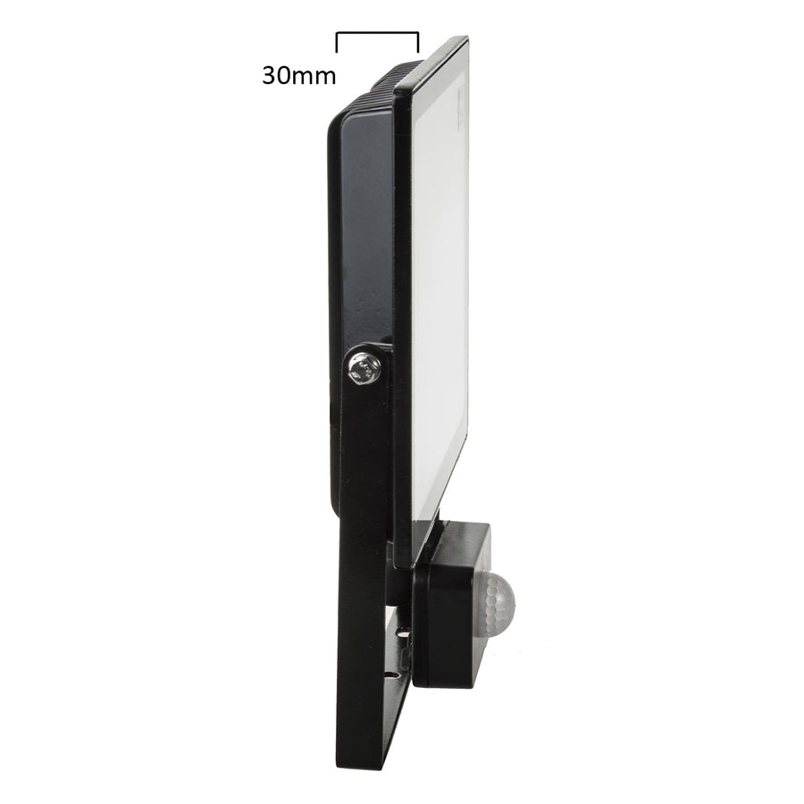 2 focos LED Maclean MCE650 WW PIR com sensor de movimento, fino, 50 W, 4000 lm, branco quente (3000 K), IP44