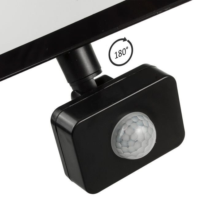 2x Foco Maclean MCE650 NW PIR LED com detector de movimento, fino 50W, 4000lm, branco neutro (4000K), IP44