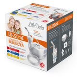 Inalador Little Doctor, 3 modos, ativado pela respiração, branco, LD-220mC